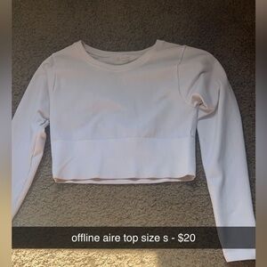 white long sleeve top